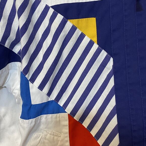 Kent Street Vintage Retro 80s Jacket Women’s Medium Abstract Small Spring Break - Picture 4 of 6